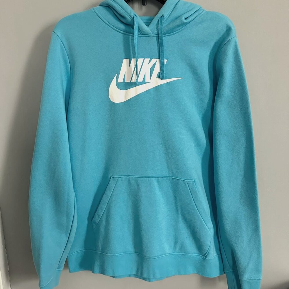 Nike Sportswear Club Fleece Hoodie  Womens Size L  Turquoise